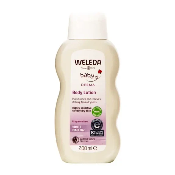 Baby Bodylotion Derma White Mallow Weleda 200 ml